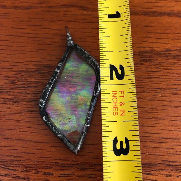Iridescent Glass Pendant - Picture 2 of 4